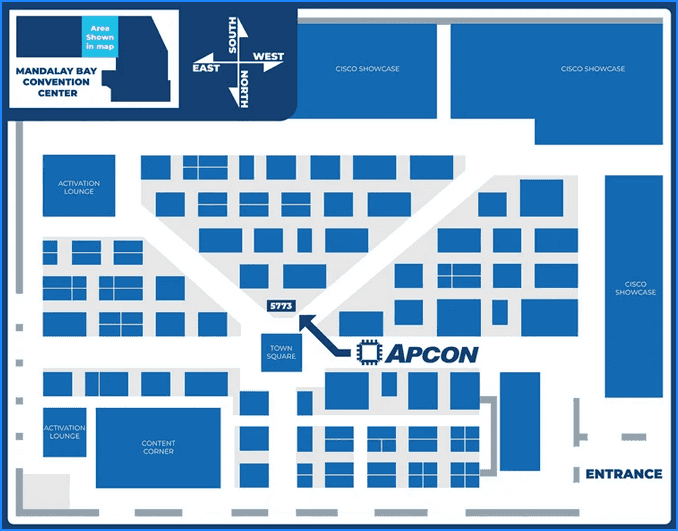 Cisco Floor Plan with APCON Booth Cisco Floor Plan with APCON Booth